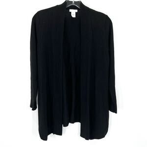 J. Jill women’s knit wool blend open cardigan sweater